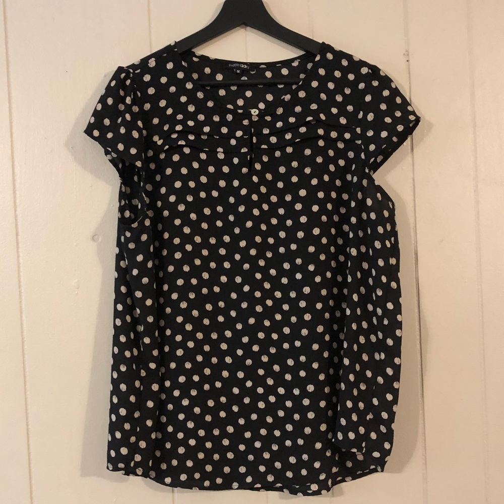 Paper moon polka dot shirt XL